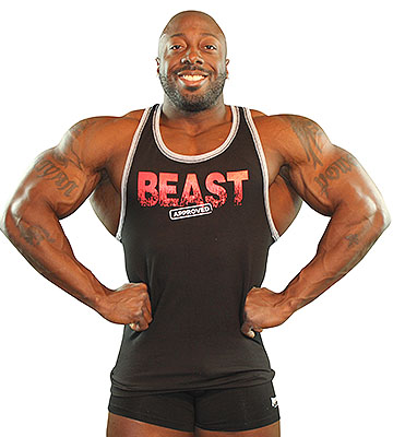 mens bodybuilder beast muscle workout tank top