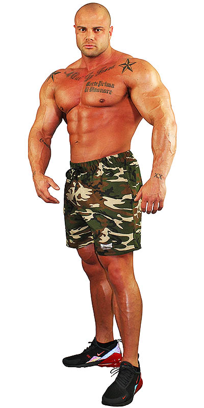 camo mens flex shorts