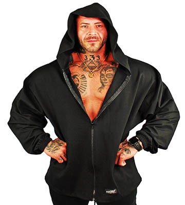 physique bodyware bodybuilder hoodie heavyweight made in america