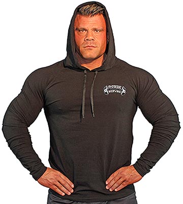 fitted mens gym hoodie