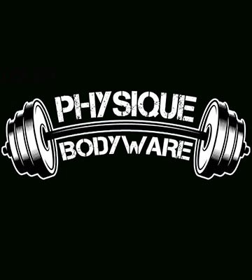 physique bodyware logo for Y back mens hoodie