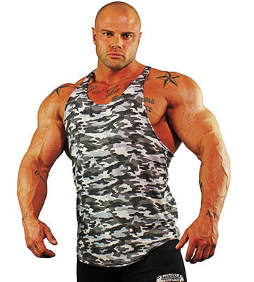 physique bodyware camouflage tank top
