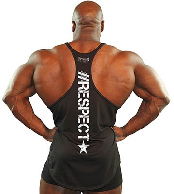 physique bodyware Y back stringer tank top black #respect