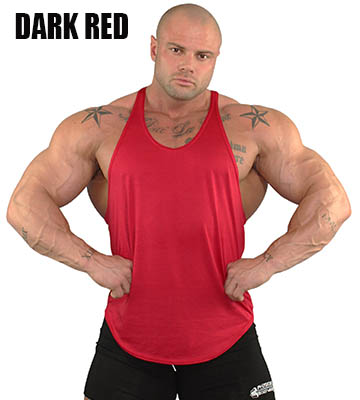 SquareAesthetics Mens Gym Bodybuilding Stringer Cotto Y-Back Blank Tank Top Vest 